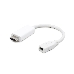 Переходник miniDisplayPort - HDMI, Cablexpert A-mDPF-HDMIM-001-W, 20F/19M, длина 10см, белый, пакет