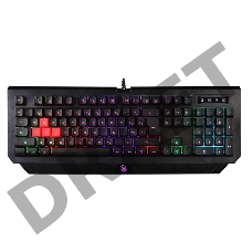 Клавиатура A4 Bloody B125N черный USB Multimedia for gamer LED