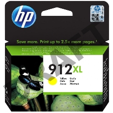 Картридж HP 912XL струйный желтый увеличенной ёмкости (825 стр)