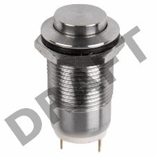 Кнопка  антивандальная Ø12  Фикс (2с) ON-OFF выпуклая  REXANT