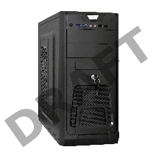 Корпус Miditower ExeGate CP-603UB Black, ATX, <без БП>, 2*USB+2*USB3.0, Audio, замок блокировки кнопки питания