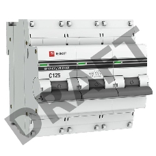 Выключатель автоматический модульный 3п C 125А 10кА ВА 47-100 PROxima EKF mcb47100-3-125C-pro