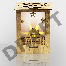 Деревянная фигурка с подсветкой 