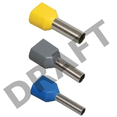 Наконечник-гильза изол. НГИ2 2.5-10 фиол. (уп.100шт) ИЭК UTE10-D3-2-100