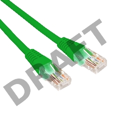 Патч-корд U/UTP, CAT 5e, RJ45-RJ45, 26AWG, ZH нг(А)-HF, зеленый, 2м  REXANT