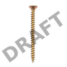 Саморез универсальный 4х50, желтый цинк, пакет (500 шт/уп) KRANZ