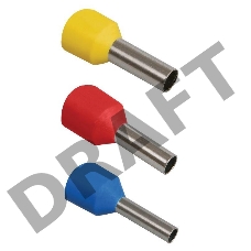 Наконечник-гильза изол. Е6012 (уп.100шт) ИЭК UGN10-006-06-12