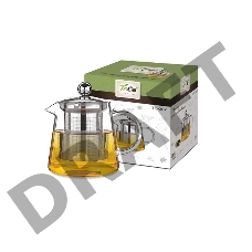 Чайник для заваривания TECO TC-207 500 мл из стекла c ситом и крышкой из стекла