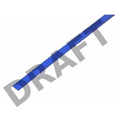 Трубка термоусадочная 5.0/2.5 1м син. Rexant 20-5005