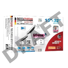 Кронштейн для мониторов Arm Media LCD-T31 серебристый 15