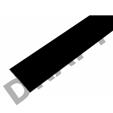 Термоусаживаемая трубка REXANT 35,0/17,5 мм, черная, упаковка 10 шт. по 1 м