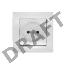 Розетка 1-м СП Бриллиант 16А IP20 бел. Universal 7947588