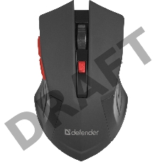 Мышь USB OPTICAL WRL MM-275 RED 52276 DEFENDER
