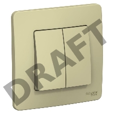 Выключатель 2-кл. СП BLANCA (сх.5) 10А 250В беж. SchE BLNVS010507