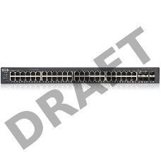 Коммутатор ZYXEL GS1920-48v2 Hybrid Smart switch Zyxel Nebula Flex, 44xGE, 4xCombo (SFP/RJ-45), 2xSFP, Standalone / cloud management