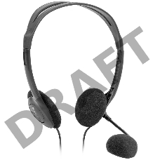 Гарнитура стерео Defender HN-102 /накладные компактные / Ø30 мм/ 2 х 3.5 mm jack стерео/ кабель 1,8 м/ черный. 63102