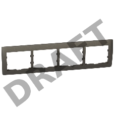 G.Life Рамка 4 поста, dark bronze, гор. G.Life Рамка 4 поста, dark bronze, гор.