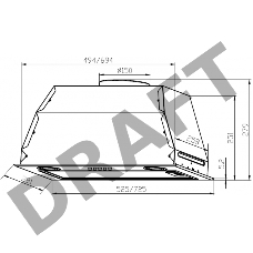 Вытяжка встраиваемая Lex GS Bloc P 600 IV LIGHT слоновая кость управление: кнопочное (1 мотор)