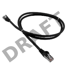 Патч-корд LANMASTER LSZH FTP кат.5e, 0.5 м, черный