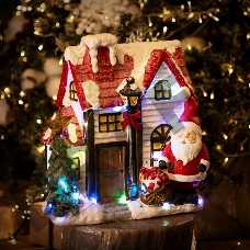 Керамическая фигурка «Рождественский дом» 37.5х20х42.5 см