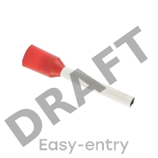 Наконечник штыревой втулочный изол. НШвИ 1.0-8 (уп.50шт) EKF nhvi-1.0-8