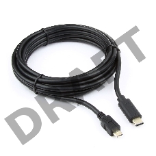 Кабель Cablexpert CCP-USB2-mBMCM-10 USB2.0 microBM/USB3.1TypeC, 3м, 