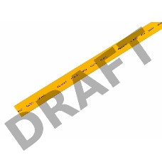 Термоусаживаемая трубка REXANT 10,0/5,0 мм, желтая, упаковка 50 шт. по 1 м