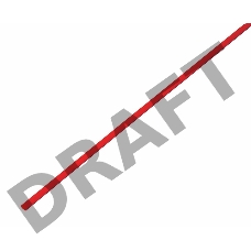 Термоусаживаемая трубка REXANT 1,5/0,75 мм, красная, упаковка 50 шт. по 1 м