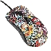 Мышь Qumo  Splash M40, проводная, оптическая, 6 кноп., подсв. 7 цв., 1200/1600/2400/3200 dpi, waterprinting