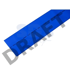 Термоусаживаемая трубка REXANT 50,0/25,0 мм, синяя, упаковка 10 шт. по 1 м