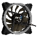 Вентилятор Aerocool REV RGB , 120x120x25мм, 16,8 млн. цветов, RGB подсветка в виде двойного кольца, 3-Pin, 1200 об/мин, 41,3 CFM, 15,1 дБА