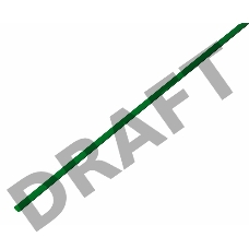 Термоусаживаемая трубка REXANT 1,5/0,75 мм, зеленая, упаковка 50 шт. по 1 м