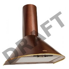Вытяжка каминная Elikor Эпсилон 50П-430-П3Л медный антик/золотистый управление: ползунковое (1 мотор)