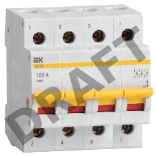 Выключатель нагрузки ВН-32 100А/4П ИЭК MNV10-4-100