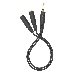 Адаптер аудио A4Tech AD-3P 2xJack 3.5 (f)/Jack 3.5 (m) 0.2м. черный