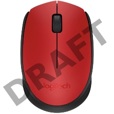 Мышь 910-004641 Logitech Wireless Mouse M171, Red 