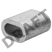 Зубр Зажим троса DIN 3093 алюминиевый, 2мм, ТФ5, 150 шт 4-304475-02