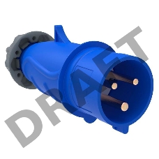 Вилка эл. каб. 16А 2P+PE 220В IP44 MAGNUM ССИ-013 ИЭК PSN01-016-3