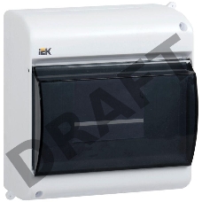 Бокс ОП КМПн 2/6 для 6 авт. выкл. прозр. крышка IP30 ИЭК MKP42-N-06-30-09