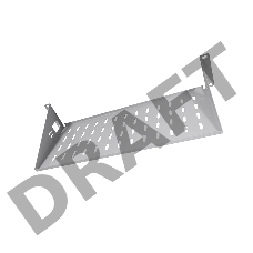 Полка перфорированная консольная 2U, глубина 200 мм, [ МС-20 ]