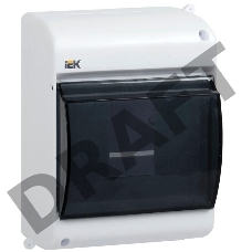 Бокс ОП КМПн 2/4 для 4 авт. выкл. прозр. крышка IP30 ИЭК MKP42-N-04-30-12