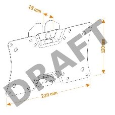 Кронштейн для телевизора Holder LCDS-5060 черный глянец 19