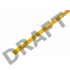 Термоусаживаемая трубка REXANT 8,0/4,0 мм, желтая, упаковка 50 шт. по 1 м