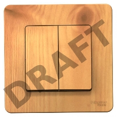 Выключатель 2-кл. СП BLANCA (сх.5) 10А 250В ясень SchE BLNVS010505