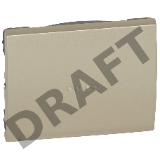 Лиц. панель д/выкл. с инд., titanium