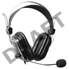 Наушники A4Tech HS-50,Черный, серебристый