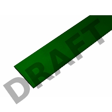 Термоусаживаемая трубка REXANT 35,0/17,5 мм, зеленая, упаковка 10 шт. по 1 м