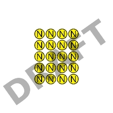 Наклейка знак электробезопасности «N» d - 20 мм REXANT (20шт на листе)