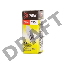 Лампа галогенная ЭРА G9-JCD-60-230V-Fr  (100/1000/35000)