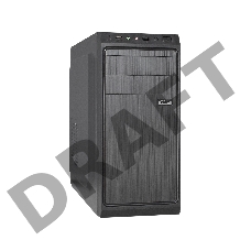 Корпус Miditower ExeGate XP-401 Black, ATX, <без БП>, 2*USB, Audio